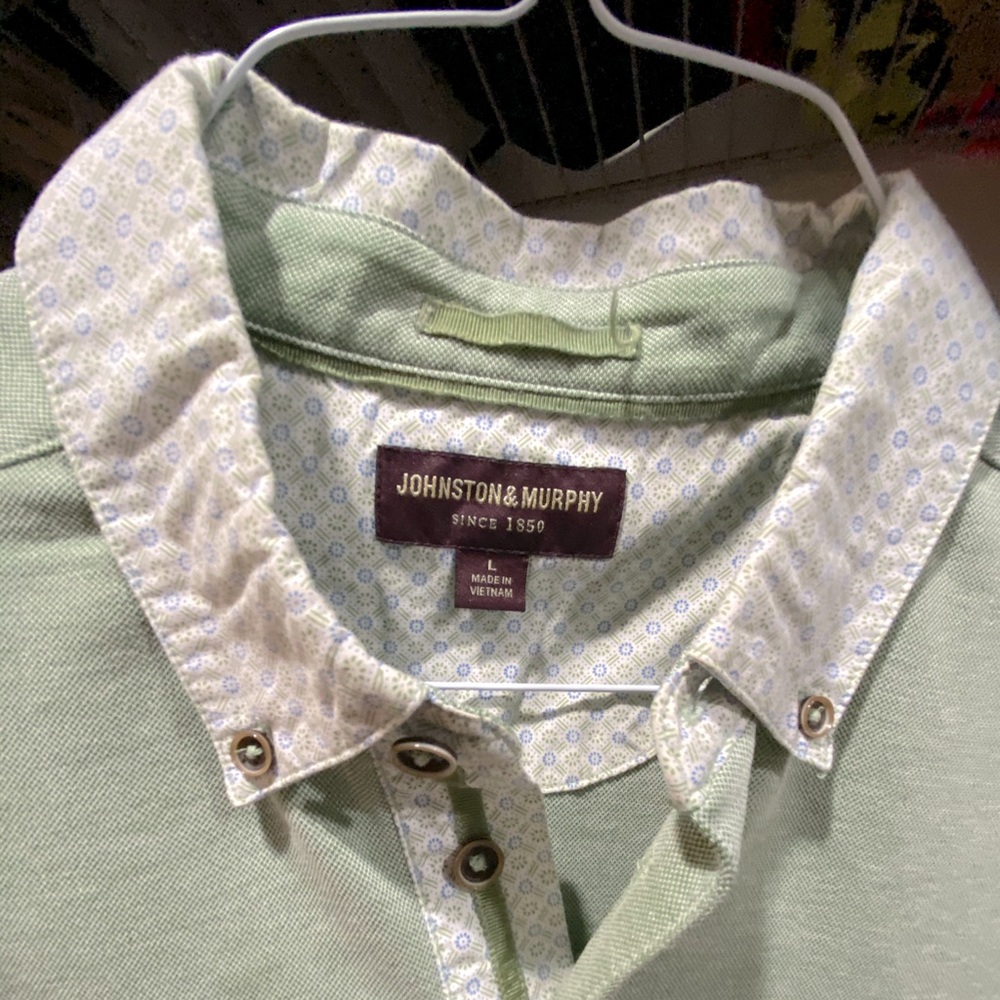 Johnston and Murphy Green Polo L